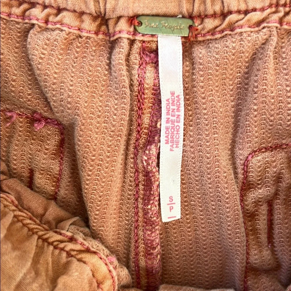 Free People Rust Pink Corduroy Cargo Shorts